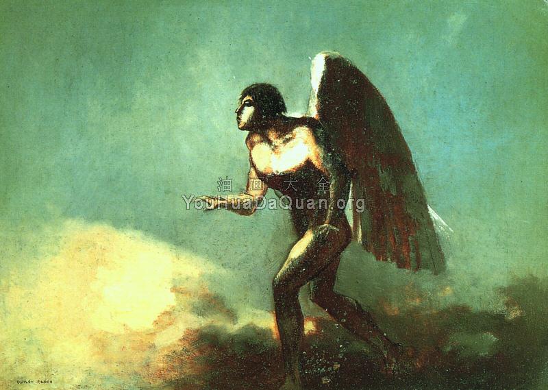 The Winged Man (The Fallen Angel) - 奥蒂诺·雷东